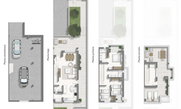 Nieuwbouw woningen - 3. Halfvrijstaand huis - Benferri - Benfis Park