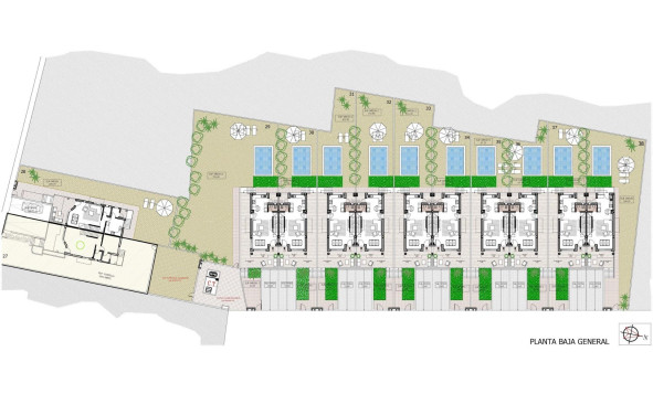 Nieuwbouw woningen - 3. Halfvrijstaand huis - Benferri - Benfis Park