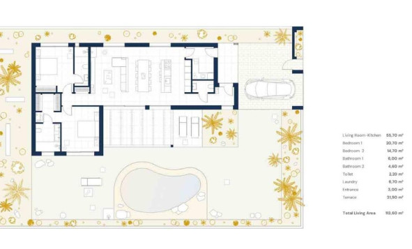 Nieuwbouw woningen - 3. Vrijstaande villa - Baños y Mendigo - Costa Calida