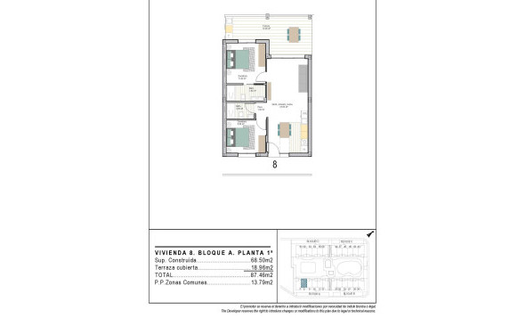 Nieuwbouw woningen - 1. Appartement / flat - Torre Pacheco - San Cayetano