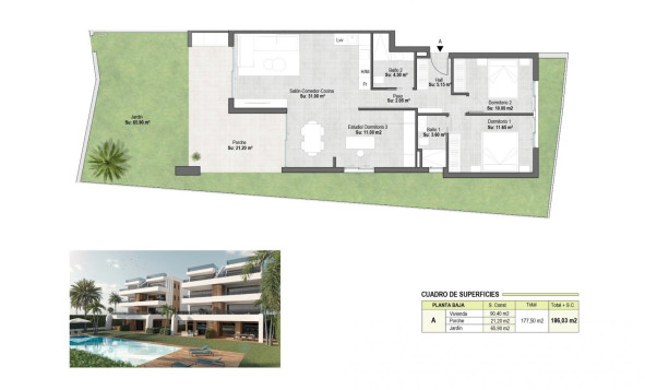 Nieuwbouw Woningen - Appartement - Alhama De Murcia - Mazarrón