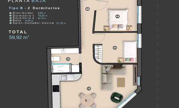 Nieuwbouw woningen - 1. Appartement / flat - Torrevieja - Costa Blanca Zuid