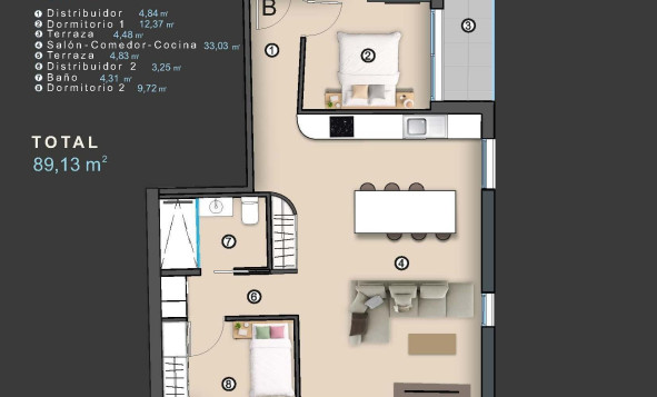 Nieuwbouw woningen - 1. Appartement / flat - Torrevieja - Costa Blanca Zuid