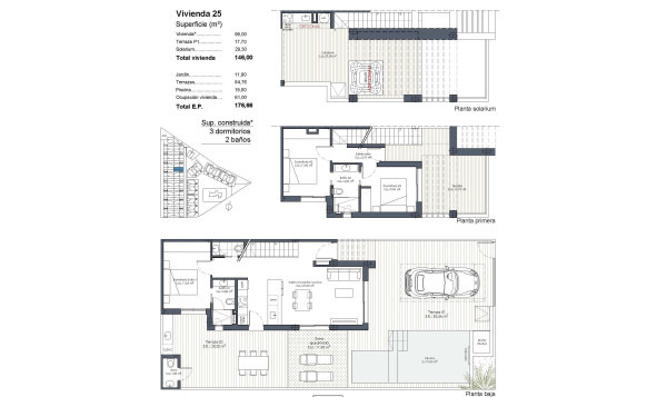 Nieuwbouw woningen - 4. Halfvrijstaande villa - Los Alcazares - Costa Calida