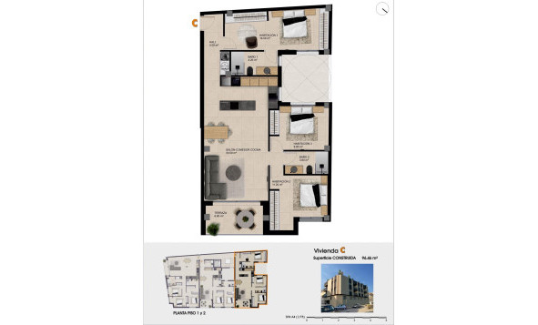 Nieuwbouw woningen - 1. Appartement / flat - Catral - Costa Blanca Zuid