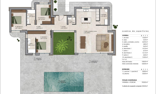 New build - 3. Detached house - Pinoso - Costa Blanca North