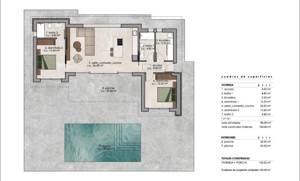 New build - 3. Detached house - Pinoso - Costa Blanca North