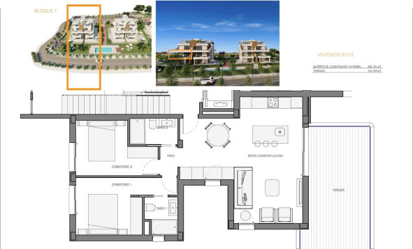 Obra nueva - 1. Apartamento / piso - Fuente Alamo de Murcia - Costa Calida