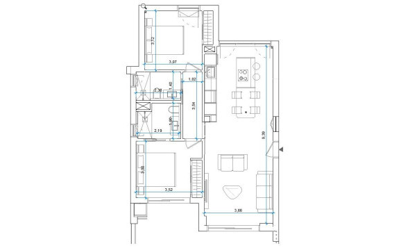 Resale - 1. Apartment / flat - Orihuela Costa - Costa Blanca South