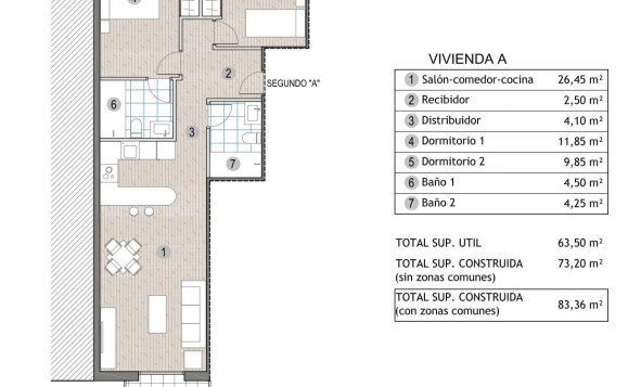 Obra nueva - 1. Apartamento / piso - Puerto de Mazarron - Playa del Puerto