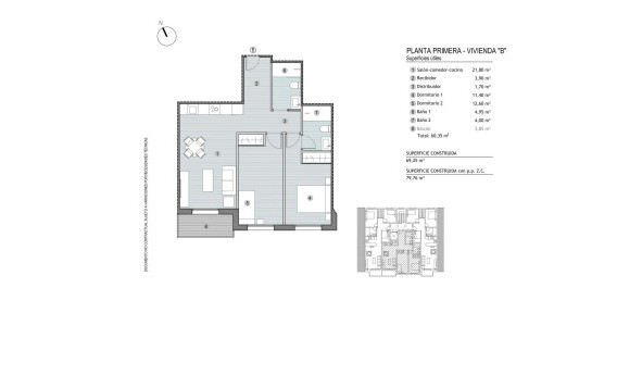 Obra nueva - 1. Apartamento / piso - Puerto de Mazarron - Playa del Puerto