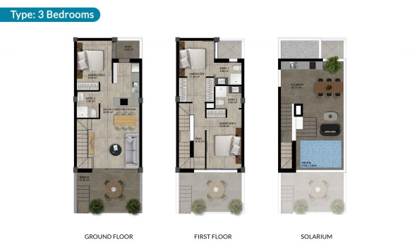 Obra nueva - 2. Chalet adosado - Dolores - Costa Blanca Sur