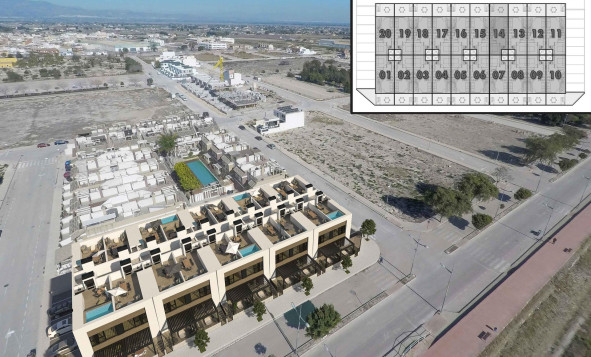 Obra nueva - 2. Chalet adosado - Dolores - Costa Blanca Sur