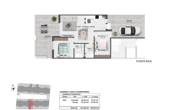 New Build - 1. Apartment / flat - Pilar de la Horadada