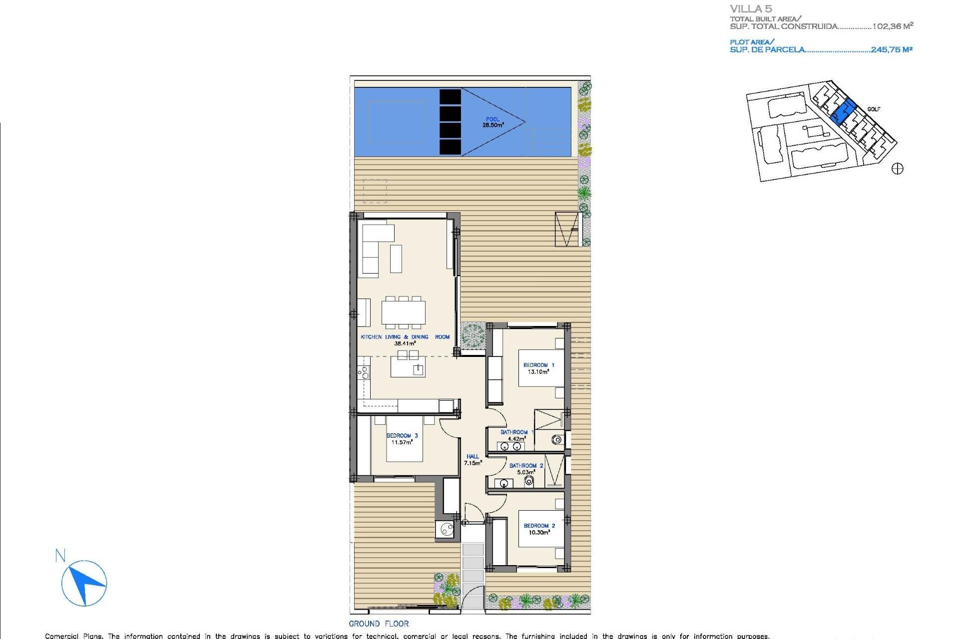 Nieuwbouw Woningen - Villa - Serena Golf - Costa Calida