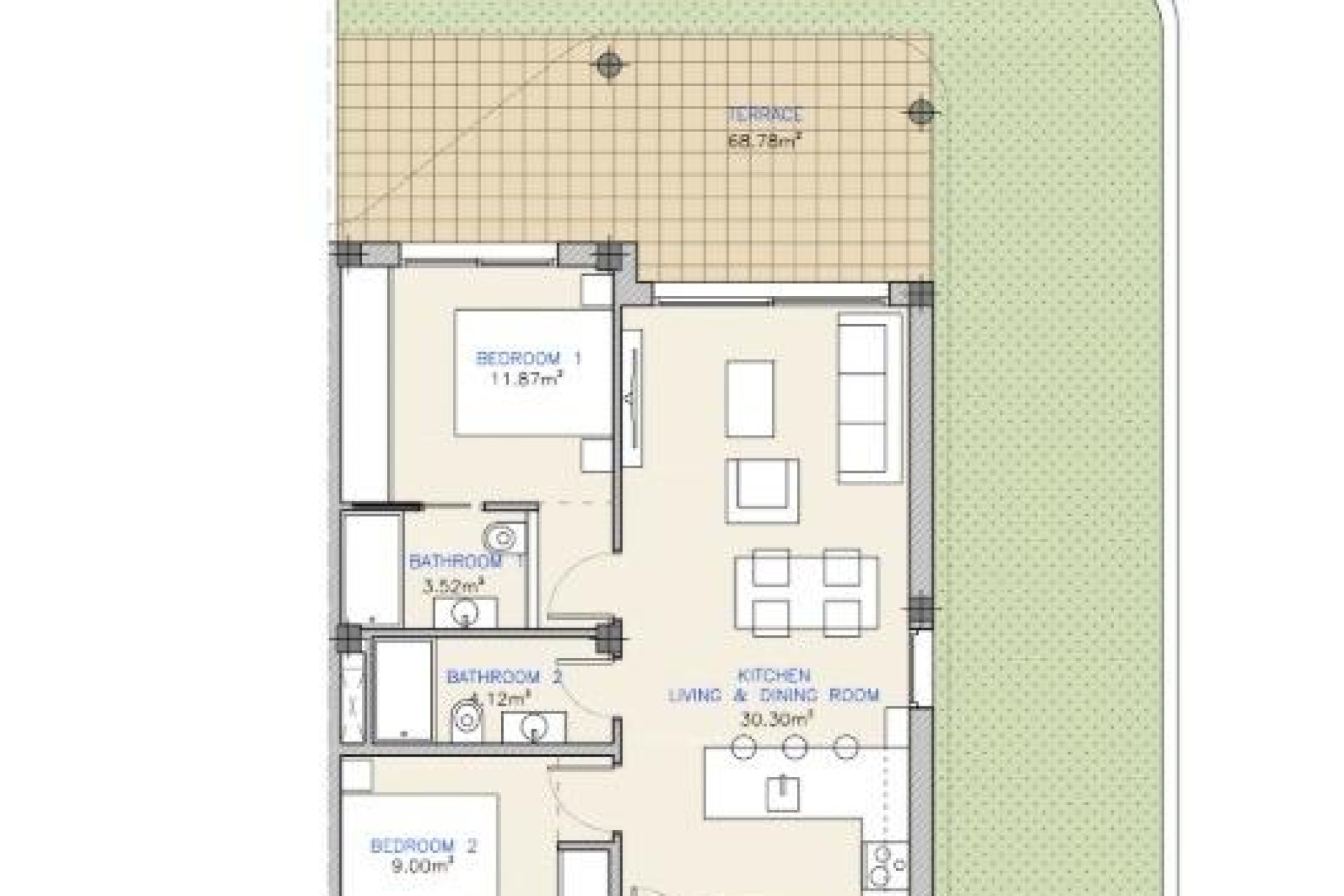 New Build - Apartment - Serena Golf - Costa Calida