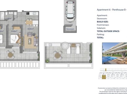 Penthouse · New Build - Los Alcázares · Los Narejos · Murcia · Spain