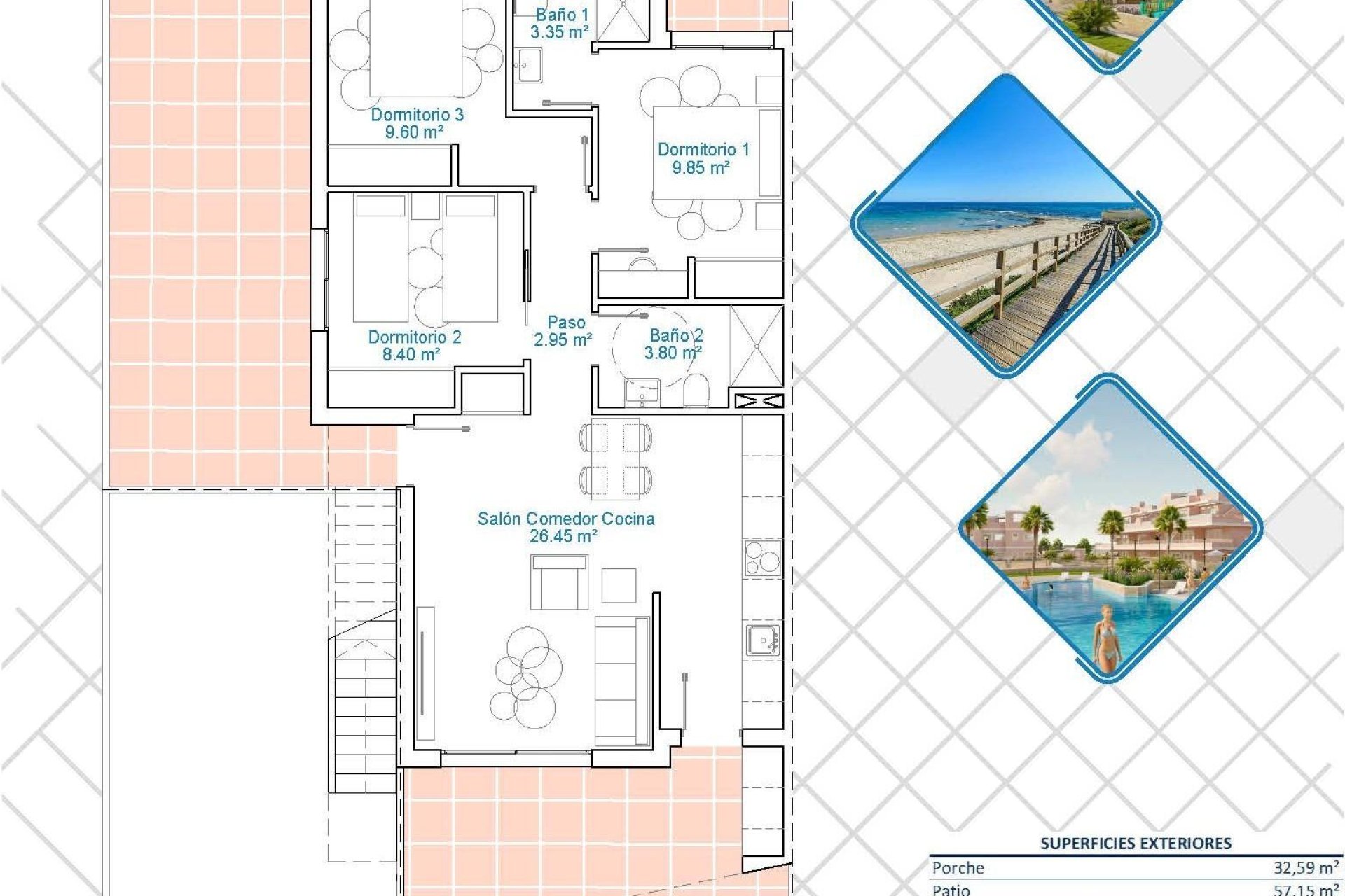 New Build - Bungalow - Pilar de la Horadada - Costa Blanca South