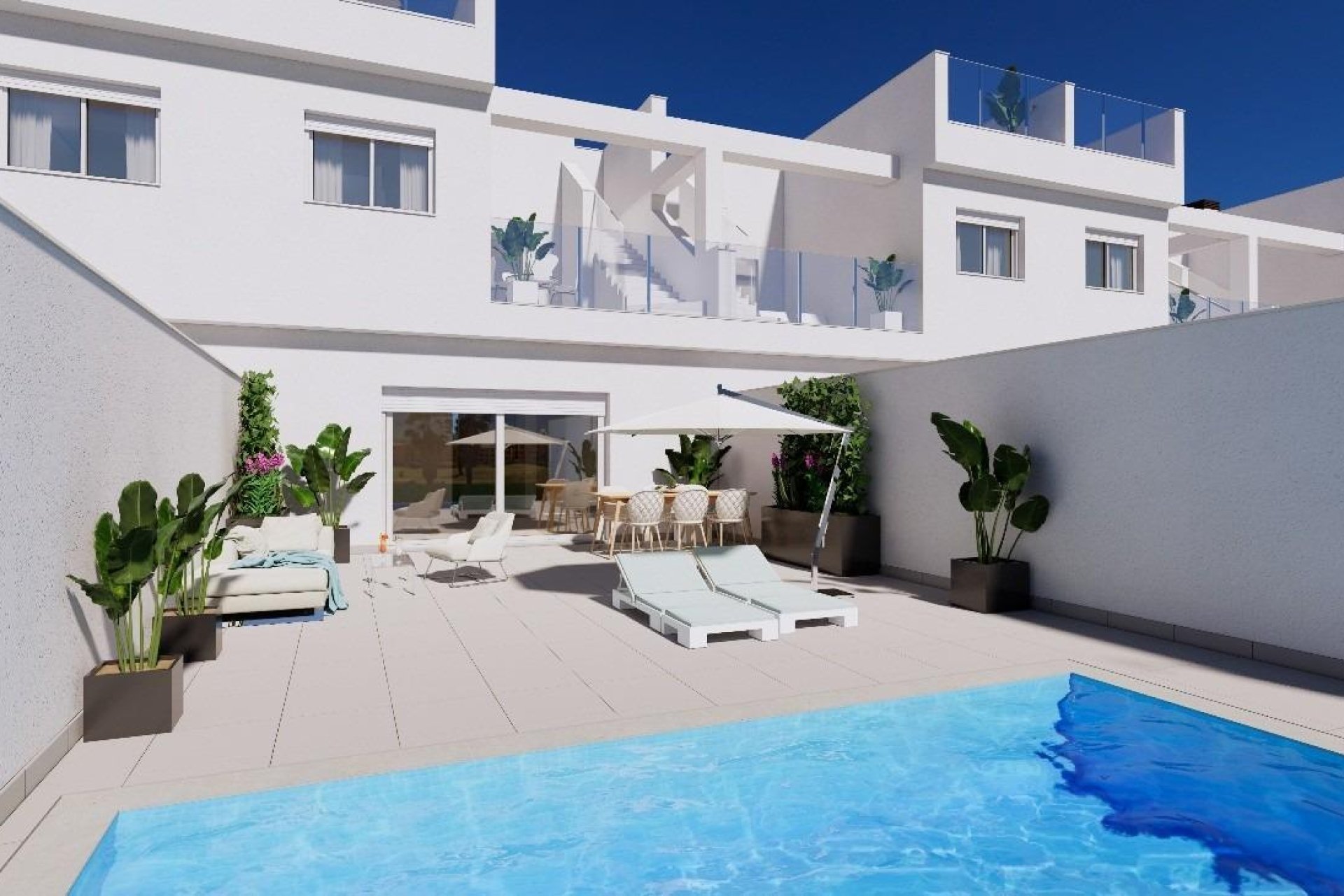 Nieuwbouw Woningen - Town house - Serena Golf - Costa Calida
