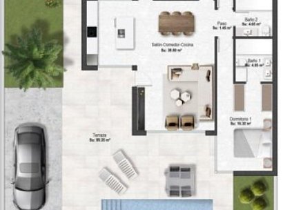 Villa · New Build - Baños y Mendigo · Altaona Golf · Murcia · Spain
