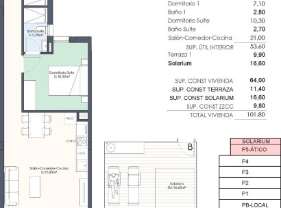 Penthouse · Nieuwbouw Woningen - Torrevieja · Habaneras · Alicante · Spanje